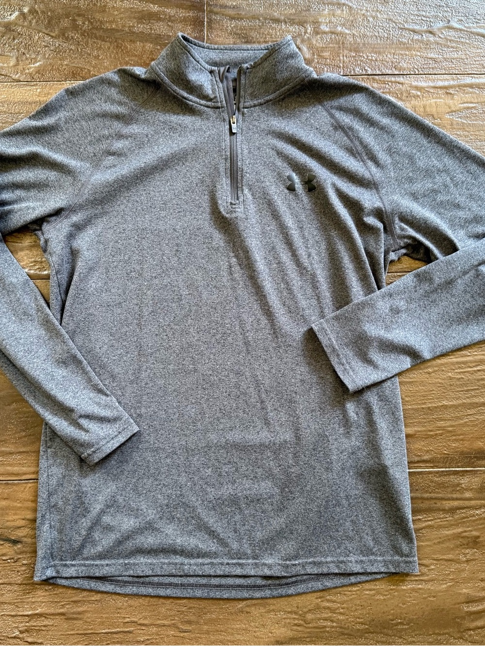 Under Armour Men’s Heather Gray Half-Zip Performance Pullover